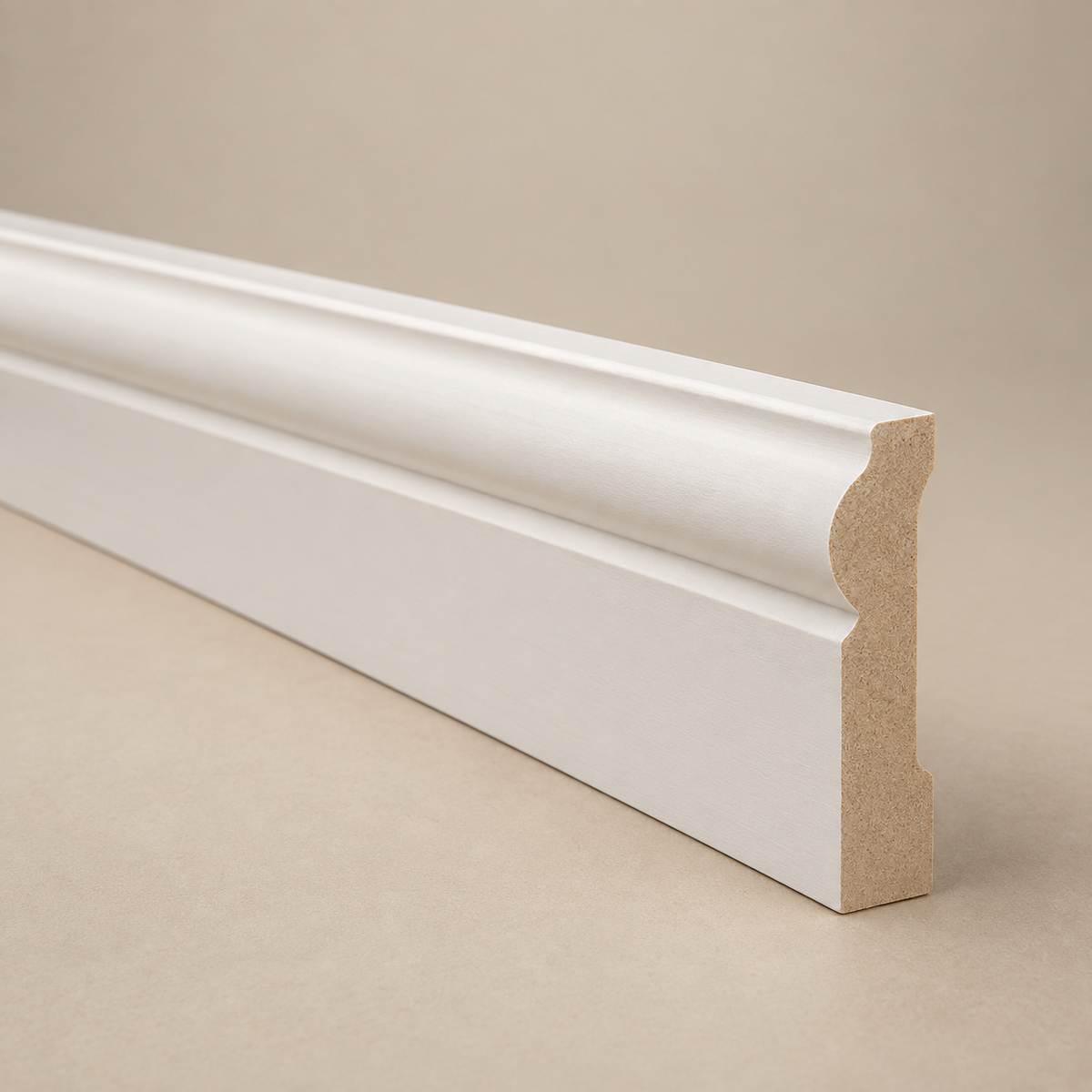 Picture rail moisture-resistant MDF angled product view