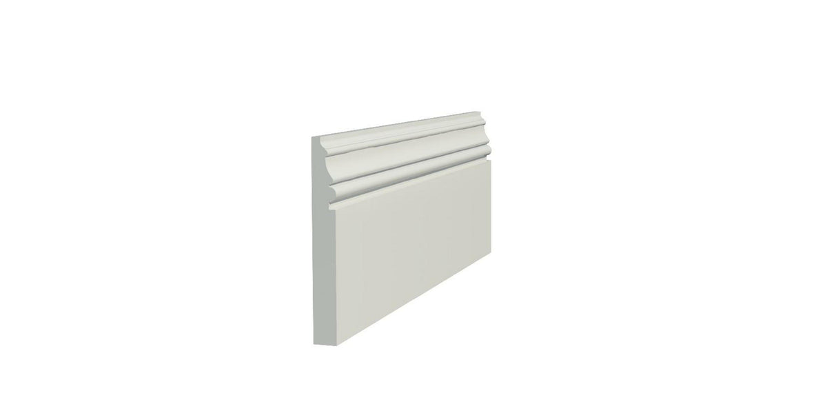 Bolection section skirting board profile