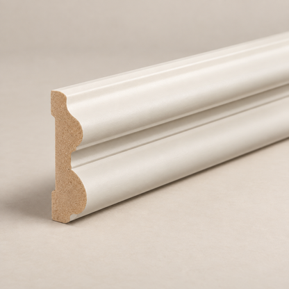Dado rail moisture-resistant MDF angled product view