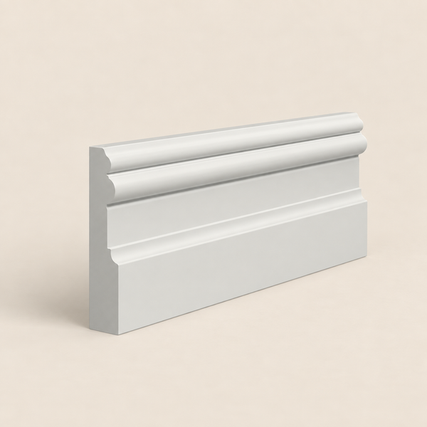 Tall Victorian Architrave profile on a warm limestone background