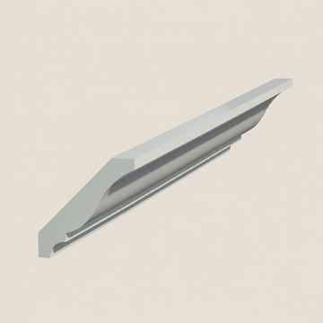 cornice profile on a limestone background